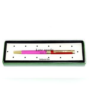 NEW Kate Spade New York Red and Pink colorblock ballpoint pen